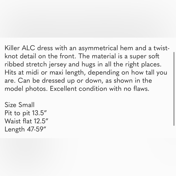 A.L.C navy maxi asymmetric dress perfect from REVOLVE - Picture 9 of 16